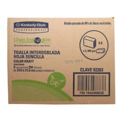 TOALLA INTERDOBLADA MARLI ECOLOGICA 8/250 92263