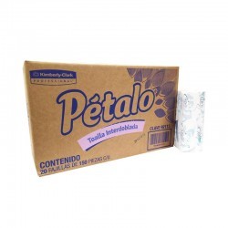 TOALLA INTERDOBLADA PETALO 20/150 92203 / 92114