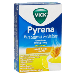 Antigripal Vick Pyrena Sabor Miel y Limón 5g 1/10 168889