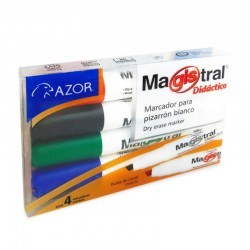 Marcador Azor Magistral Didáctico Colores 1/4 Piezas 10895