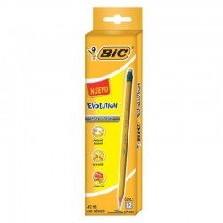 Lápiz Bic Evolution Amarillo 1/12 piezas 66818
