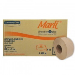 PAPEL HIGIENICO JUMBO JR MARLI ECOLOGICO 12/200 90477