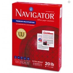 Paquete de Papel Bond Navigator Multipurpose Carta Blanco 75 gr 1/500 Hojas 46085