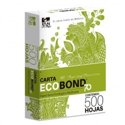 Paquete de Papel Reciclado Ecobond Carta 75 gr 1/500 Hojas 58954