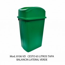 BOTE DE BASURA SABLON CON BALANCIN 1/65L 08106 VD