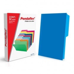 Folder Azul Tamaño Oficio Pendaflex 50 Piezas 1/50 27016