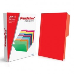 Folder Rojo Tamaño Oficio Pendaflex 50 Piezas 1/50 27017