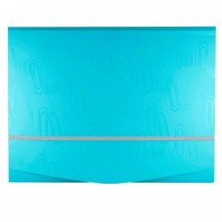 Folder Portadocumentos Polipropileno Azul Iclip Oxford 1 Pza 1/1 28731