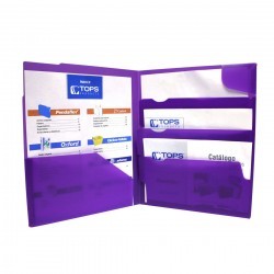 Folder de Polipropileno Morado con 4 Divisiones Divide It Up 1/1 76741