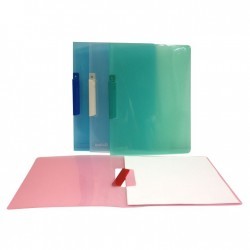 Folder Plastico Transparente de Colores con Clip Oxford 1/1 61599