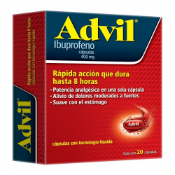 Advil Max 400 Mg Cápsulas 1/20 876794